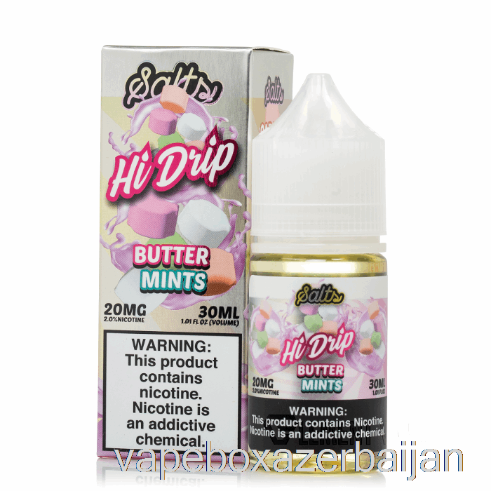 Vape Box Azerbaijan Butter Mints - Hi-Drip Salts - 30mL 20mg